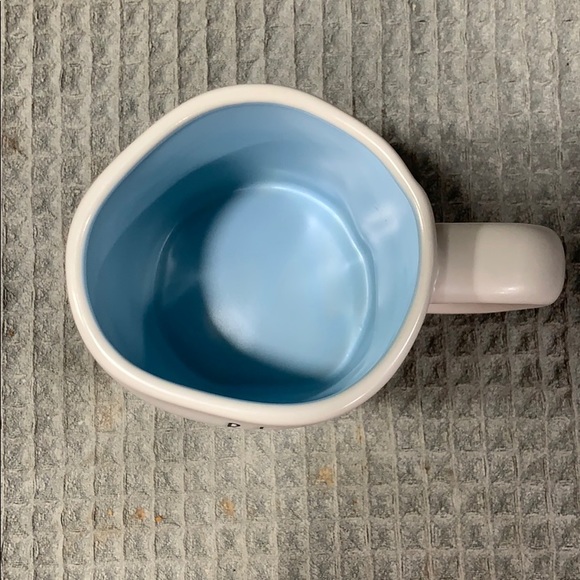 Rae Dunn BE THE LIGHT Mug Light Blue Interior - Picture 2 of 2